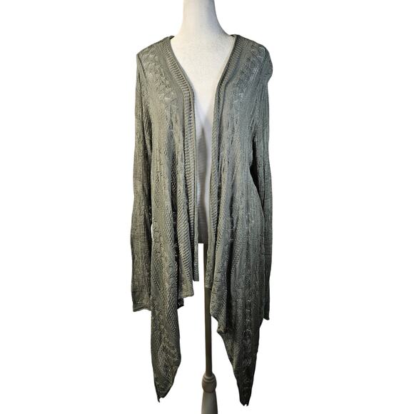 Torrid Women's Cardigan Open Front Sweater Short Long NWT Size 3 Green - Picture 1 of 11